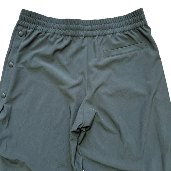 GARNET HILL Relaxed Side Snap Pull On Pants in Black  High rise Wide leg  SZ M - Picture 6 of 12